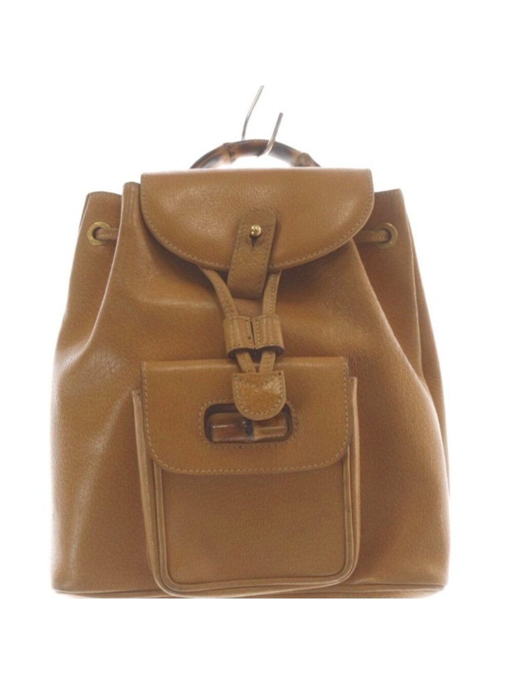 Gucci Bamboo Leather Backpack Brown - Picture 3 of 8